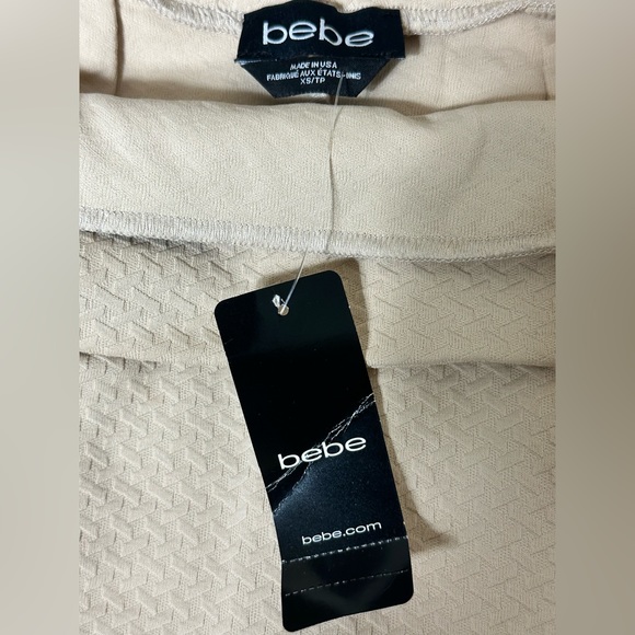 Bebe Textured Midi Knit Crop Top Skirt Set - Picture 4 of 5